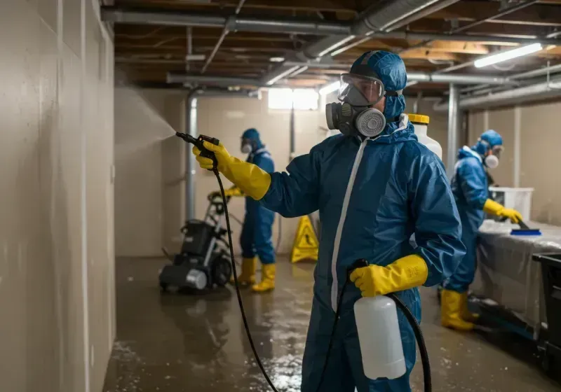 Basement Sanitization and Antimicrobial Treatment process in Flemington, NJ